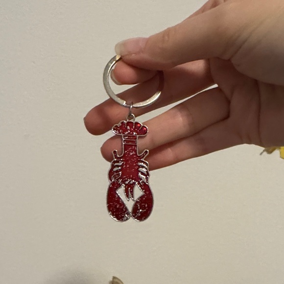 louie love Accessories - Red Crawfish Lobster Louisiana Southern Seafood Keychain